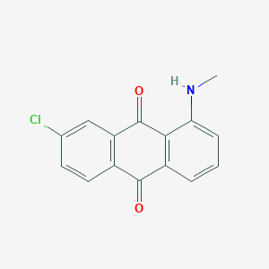 molecular formula C15H10ClNO2 B13135393 7-Chloro-1-(methylamino)anthracene-9,10-dione CAS No. 61100-56-9