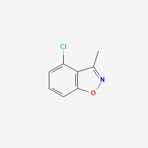 molecular formula C8H6ClNO B13135403 4-Chloro-3-methylbenzo[d]isoxazole 