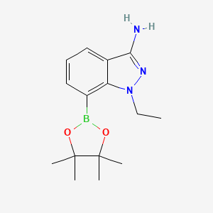 1-ethyl-7-(4,4,5,5-tetramethyl-1,3,2-dioxaborolan-2-yl)-1H-indazol-3-amine