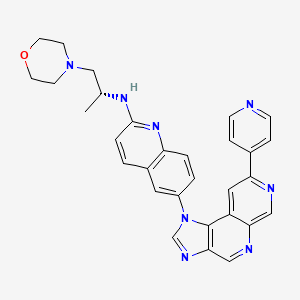 (R)-N-(1-Morpholinopropan-2-yl)-6-(8-(pyridin-4-yl)-1H-imidazo[4,5-c][1,7]naphthyridin-1-yl)quinolin-2-amine