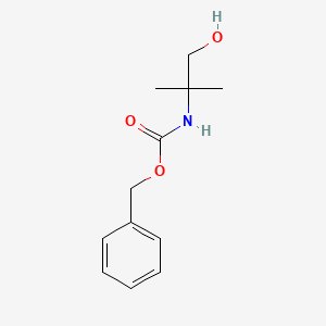 molecular formula C12H17NO3 B1313545 苄基 N-(1-羟基-2-甲基丙-2-基)氨基甲酸酯 CAS No. 62471-40-3