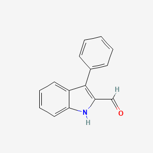 molecular formula C15H11NO B1313547 3-苯基-1H-吲哚-2-甲醛 CAS No. 6915-66-8