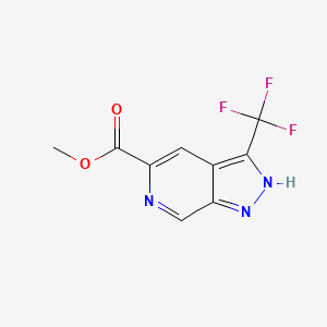 Methyl 3-(trifluoromethyl)-1H-pyrazolo[3,4-c]pyridine-5-carboxylate