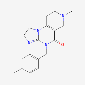 7-Methyl-4-(4-methylbenzyl)-1,2,6,7,8,9-hexahydroimidazo[1,2-a]pyrido[3,4-e]pyrimidin-5(4H)-one