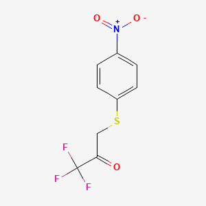 1,1,1-Trifluoro-3-[(4-nitrophenyl)sulfanyl]acetone