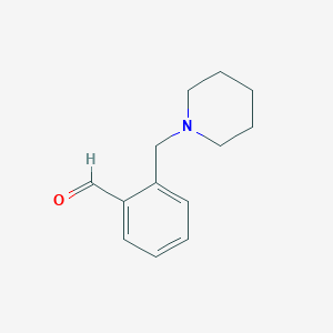 molecular formula C13H17NO B1313562 2-(哌啶-1-基甲基)苯甲醛 CAS No. 61200-70-2