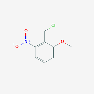 molecular formula C8H8ClNO3 B13135628 2-(Chloromethyl)-1-methoxy-3-nitrobenzene 