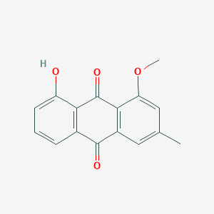 molecular formula C16H12O4 B13135642 8-Hydroxy-1-methoxy-3-methylanthraquinone CAS No. 67116-22-7