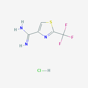 2-(Trifluoromethyl)thiazole-4-carboximidamide hydrochloride