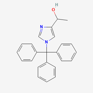 molecular formula C24H22N2O B1313567 1-(1-三苯甲基-1H-咪唑-4-基)乙醇 CAS No. 62256-50-2