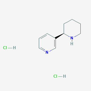 molecular formula C10H16Cl2N2 B13135687 (R)-3-(Piperidin-2-YL)pyridine 2hcl 