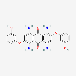 1,4,5,8-Tetraamino-2,6-bis(3-hydroxyphenoxy)anthracene-9,10-dione