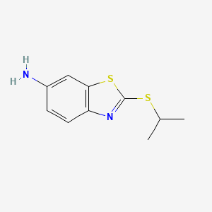 molecular formula C10H12N2S2 B1313574 2-(异丙硫基)-1,3-苯并噻唑-6-胺 CAS No. 64350-93-2
