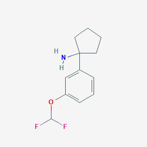 1-(3-(Difluoromethoxy)phenyl)cyclopentanamine