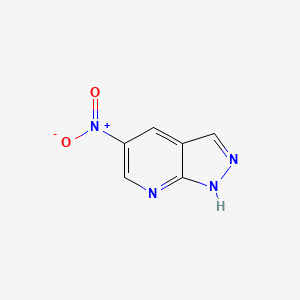 molecular formula C6H4N4O2 B1313576 5-nitro-1H-pyrazolo[3,4-b]pyridine CAS No. 63572-73-6