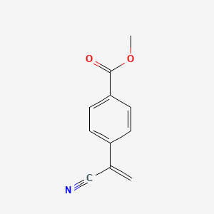 molecular formula C11H9NO2 B13135778 Methyl 4-(1-cyanovinyl)benzoate 