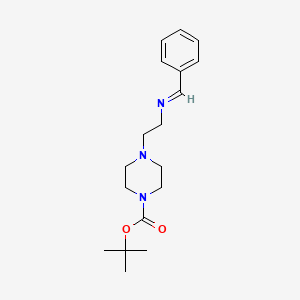 Tert-butyl 4-(2-(benzylideneamino)ethyl)piperazine-1-carboxylate