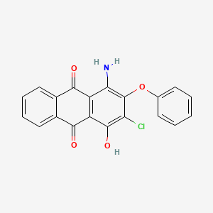 1-Amino-3-chloro-4-hydroxy-2-phenoxyanthraquinone