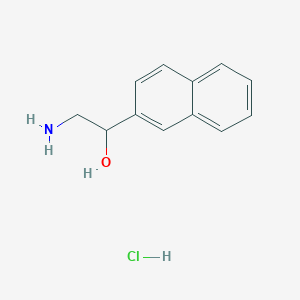 2-Amino-1-naphthalen-2-ylethanol;hydrochloride