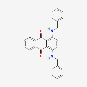 molecular formula C28H22N2O2 B13135851 1,4-Bis(benzylamino)anthracene-9,10-dione CAS No. 2478-79-7