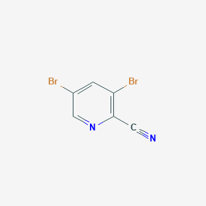 molecular formula C6H2Br2N2 B1313590 3,5-二溴吡啶甲腈 CAS No. 61830-09-9