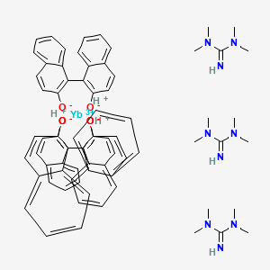 Tris[N,N,N,N-tetramethylguanidinium][tris(1S)-(1,1-binaphalene)-2,2-diolato]ytterbate