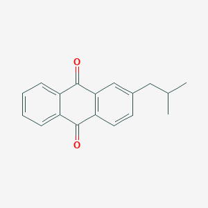 molecular formula C18H16O2 B13135930 2-(2-Methylpropyl)anthracene-9,10-dione CAS No. 10493-47-7