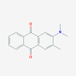 molecular formula C17H15NO2 B13135994 2-(Dimethylamino)-3-methylanthracene-9,10-dione CAS No. 62468-75-1