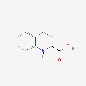 molecular formula C10H11NO2 B1313600 (R)-1,2,3,4-四氢喹啉-2-羧酸 CAS No. 92977-00-9