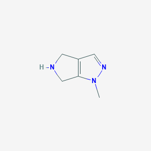 molecular formula C6H9N3 B1313603 1-甲基-1,4,5,6-四氢吡咯并[3,4-c]吡唑 CAS No. 762233-62-5