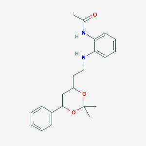 N-(2-((2-(2,2-Dimethyl-6-phenyl-1,3-dioxan-4-yl)ethyl)amino)phenyl)acetamide