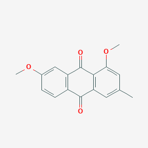 molecular formula C17H14O4 B13136066 1,7-Dimethoxy-3-methylanthracene-9,10-dione CAS No. 63561-76-2