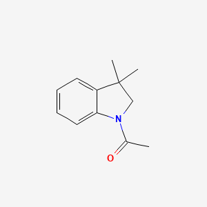 molecular formula C12H15NO B1313608 1-乙酰基-3,3-二甲基吲哚啉 CAS No. 16078-32-3