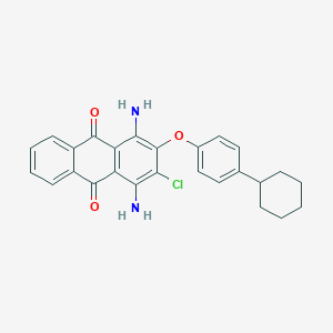 1,4-Diamino-2-chloro-3-(4-cyclohexylphenoxy)anthracene-9,10-dione