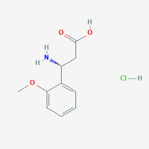 molecular formula C10H14ClNO3 B13136126 (R)-3-Amino-3-(2-methoxyphenyl)propanoicacidhydrochloride 