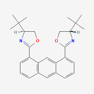 1,8-Bis((S)-4-(tert-butyl)-4,5-dihydrooxazol-2-yl)anthracene