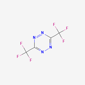 molecular formula C4F6N4 B13136165 3,6-Bis(trifluoromethyl)-1,2,4,5-tetrazine CAS No. 16453-18-2