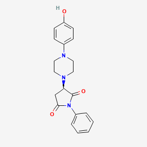 (R)-3-(4-(4-Hydroxyphenyl)piperazin-1-yl)-1-phenylpyrrolidine-2,5-dione