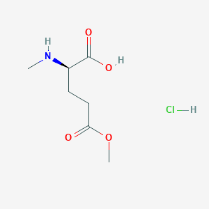 molecular formula C7H14ClNO4 B13136188 H-N-Me-D-Glu(OMe)-OH.HCl 