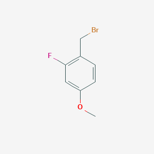 molecular formula C8H8BrFO B1313619 1-(Bromomethyl)-2-fluoro-4-methoxybenzene CAS No. 54788-19-1
