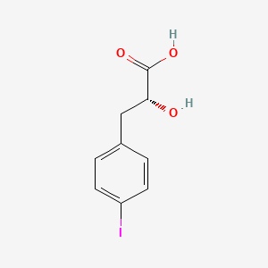 molecular formula C9H9IO3 B13136191 (2R)-2-hydroxy-3-(4-iodophenyl)propanoic acid 