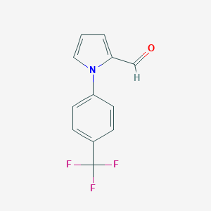 molecular formula C12H8F3NO B131362 1-[4-(trifluoromethyl)phenyl]-1H-pyrrole-2-carbaldehyde CAS No. 156496-70-7