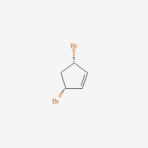 B1313621 Cyclopentene, 3,5-dibromo-, cis- CAS No. 17040-70-9