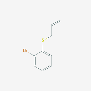 molecular formula C9H9BrS B1313622 苯，1-溴-2-(2-增丙硫基)- CAS No. 154180-30-0