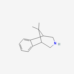 molecular formula C13H17N B13136245 10,10-Dimethyl-2,3,4,5-tetrahydro-1H-1,5-methanobenzo[d]azepine 