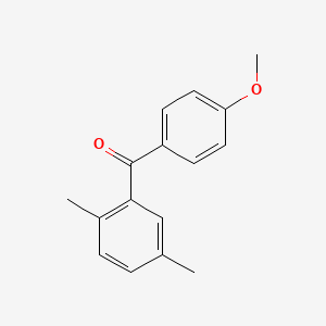 molecular formula C16H16O2 B1313625 (2,5-二甲基苯基)(4-甲氧基苯基)甲酮 CAS No. 22996-47-0