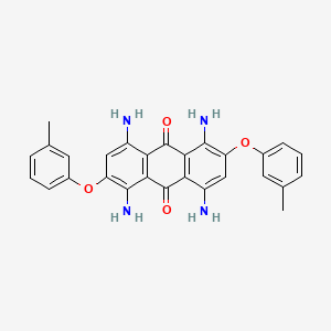 1,4,5,8-Tetraamino-2,6-bis(3-methylphenoxy)anthracene-9,10-dione