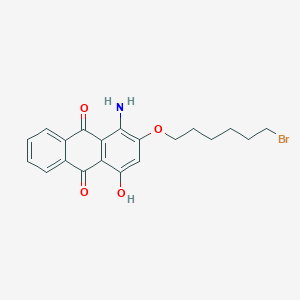 molecular formula C20H20BrNO4 B13136287 1-Amino-2-((6-bromohexyl)oxy)-4-hydroxyanthracene-9,10-dione CAS No. 60568-88-9