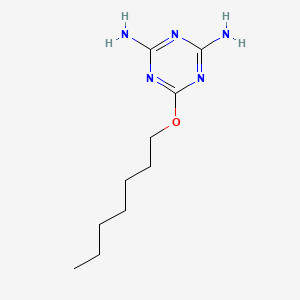 6-(Heptyloxy)-1,3,5-triazine-2,4-diamine