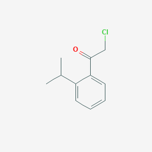 molecular formula C11H13ClO B13136358 2-Chloro-1-(2-isopropylphenyl)ethanone 